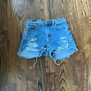 Levi’s 505 cutoff denim shorts